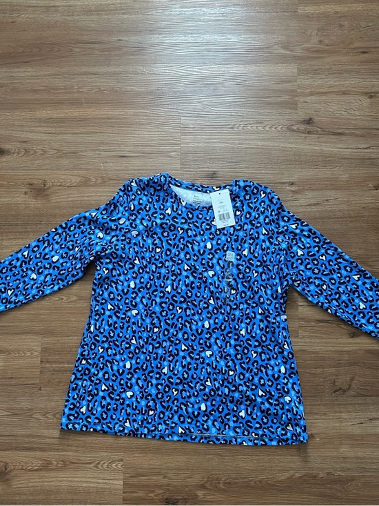 Kim Rogers Tops - NWT Kim Rogers Blue & Black Leopard Print Tee 3/4 sleeves size xxl